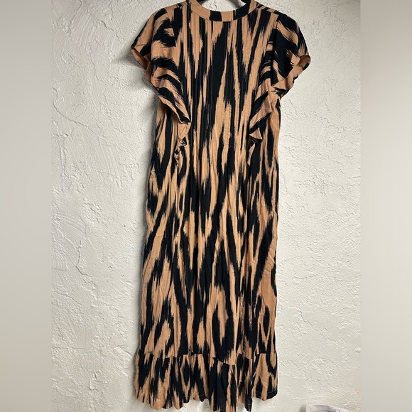 Anthropologie Maeve maxi, cool print with pockets - Picture 4 of 6